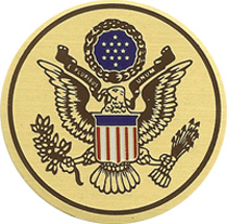 Color Presidential Great Seal Medallion for United States American flag display case