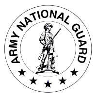 Laser Army National Guard Medallion for United States American flag display case